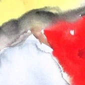 ohne titel, 2023, aquarell auf papier, 32x24 cm, copyright vg bildkunst + axel hptner